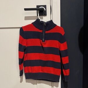 OshKosh B'gosh Red and Navy Striped Polo